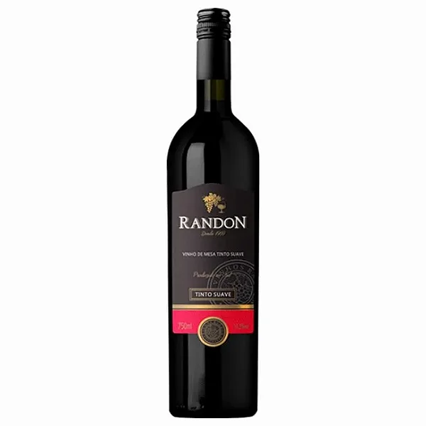 VINHO TINTO SUAVE 06X750ML - RANDON VIDRO