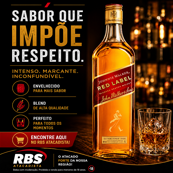 Whisky Johnnie Walker Red Label 12x1