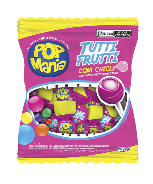 PIRULITO POP MANIA TUTTI FRUTTI 9G 24X500G