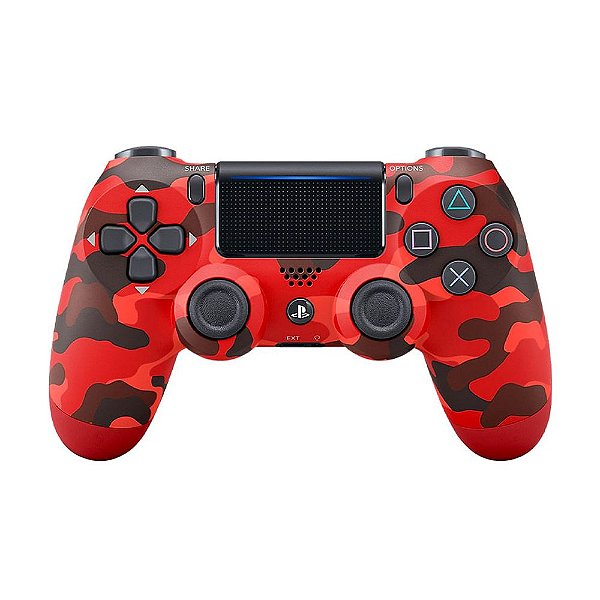 Controle Playstation Dualshock 4 Vermelho Camuflado - PS4