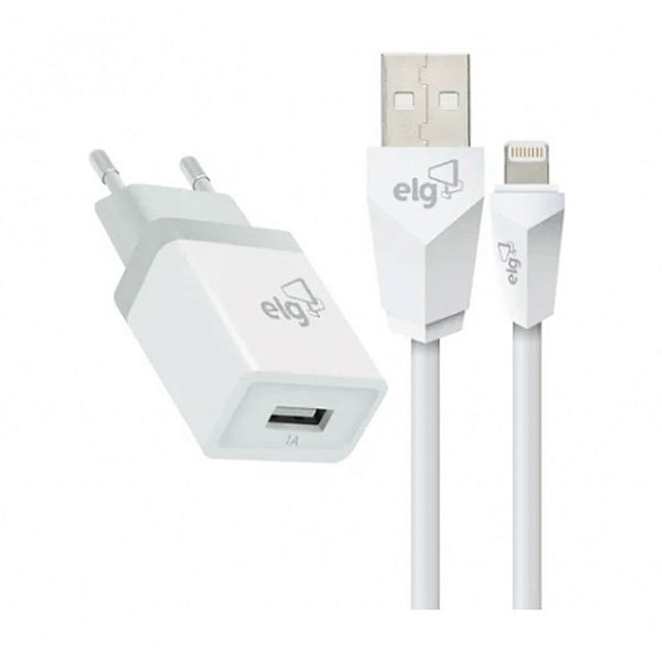 Kit Carregador Parede Universal USB + Cabo Lightning KT810WC