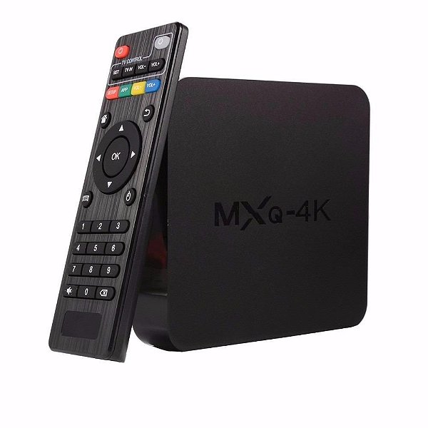 TV Box-Conversor Smart  MX - Q Pro 4Gb Ram e 32Gb Armazenamento - Hevc