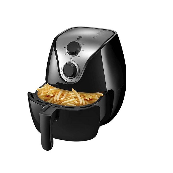 AIR FRYER 4L PRETA 127V 1500W COM GRADE