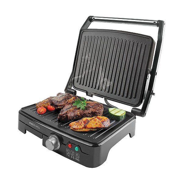 Grill inox Mallory Asteria 127v Preto