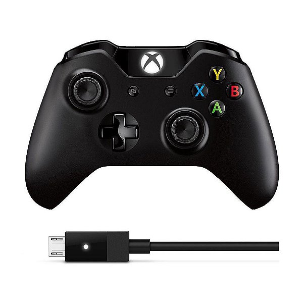 Controle Sem Fio Xbox + Cabo USB-C para PC