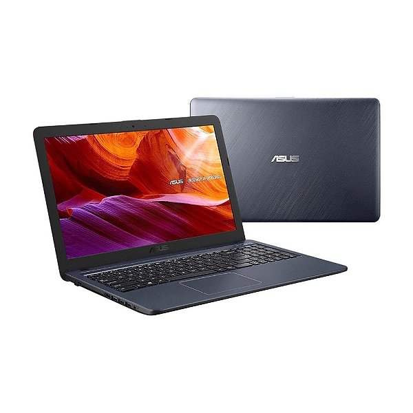 Notebook Asus Laptop X543UA- Core I3 / 4 GB / 256 GB SSD  / Win 10 / Cinza Escuro