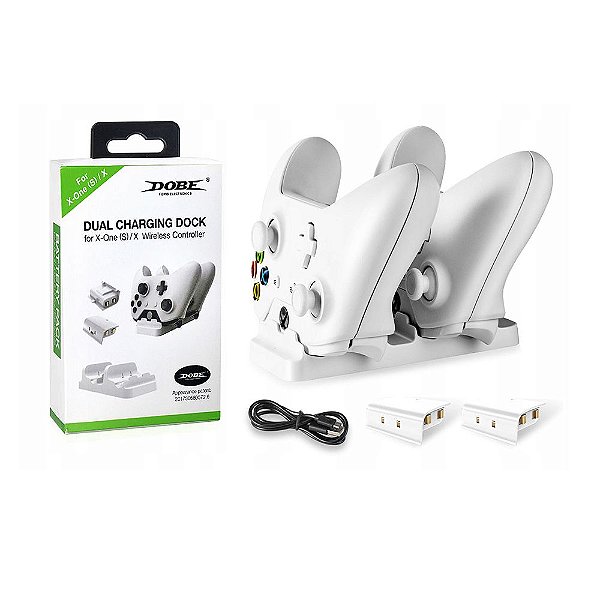 Kit Dock Station 2 Baterias Dobe Controle Xbox One/s/x Usb