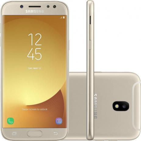 Samsung Galaxy J7 Pro 64GB Dourado - Dual Chip 4G Câm. 13MP + Selfie 13MP