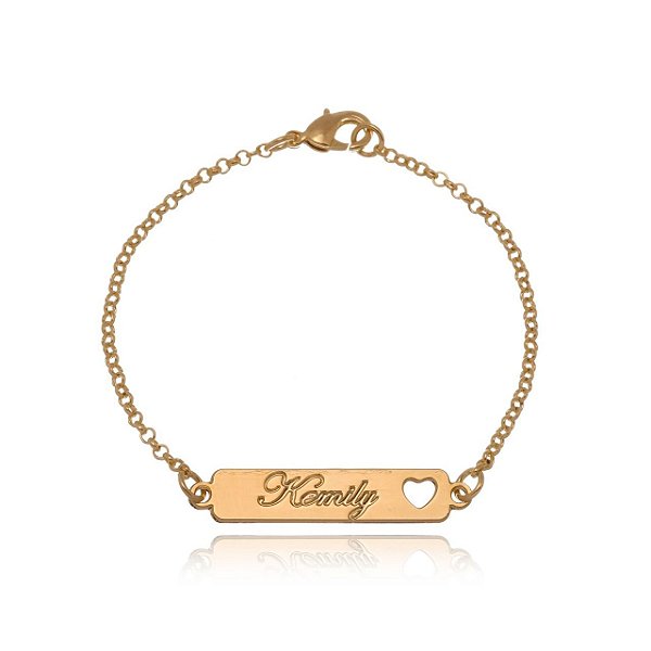 Pulseira infantil personalizada