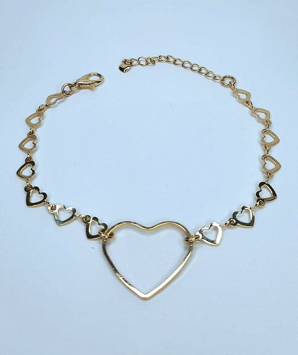 Pulseira elos coração
