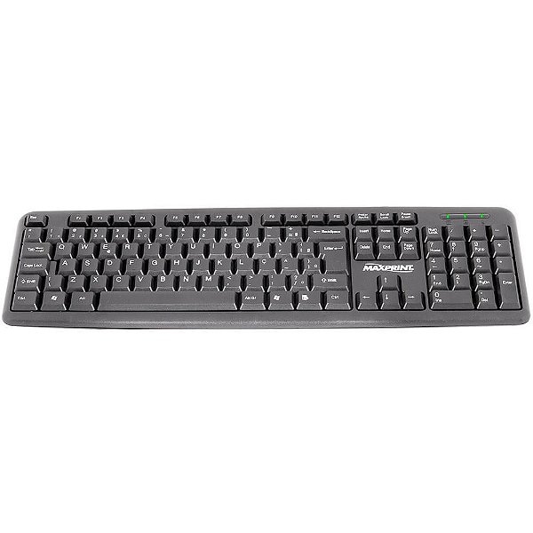 Teclado Padrão USB Preto 608145 - Max Print