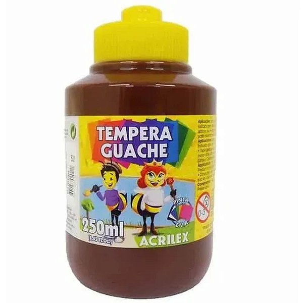 Tinta Guache 250ml Marrom