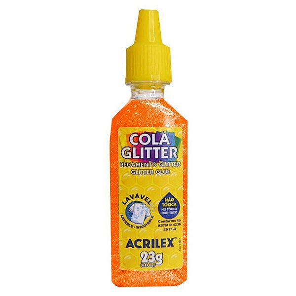 Cola Glitter Laranja 23g