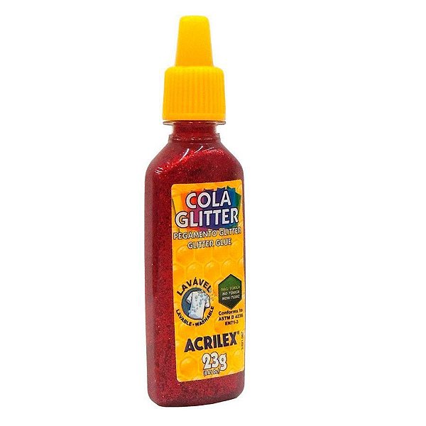 Cola Glitter Vermelho 23g