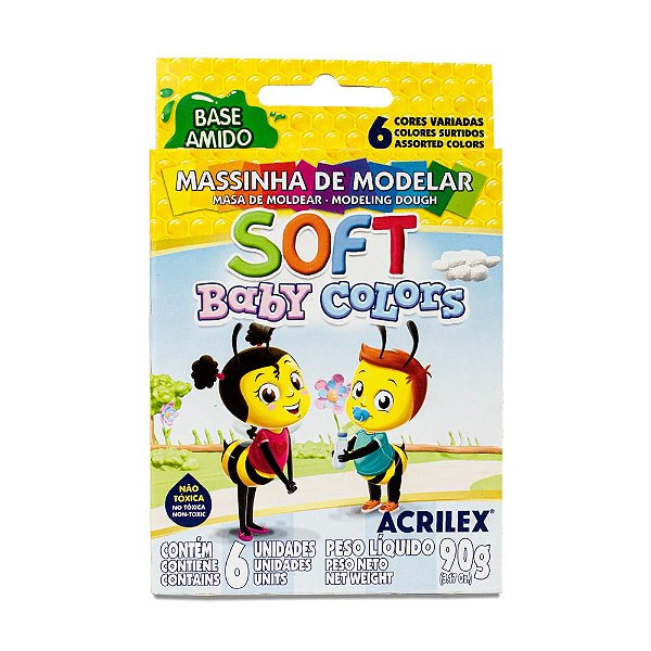 MASSINHA DE MODELAR SOFT BABY COLORS
