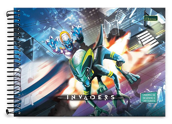 Caderno de Desenho  CD Invaders