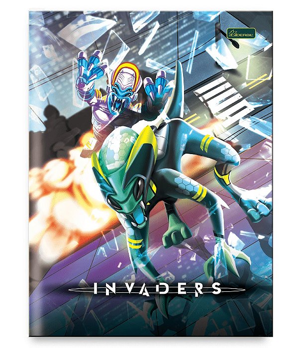 Caderno Brochura CD Univ 80 Fls Invaders