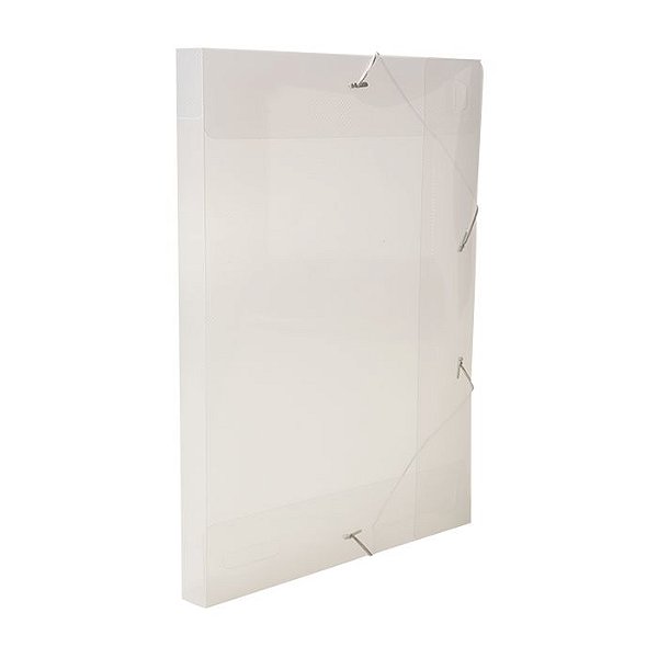 Pasta Aba Elástico Ofício Lombo 3cm Line Cristal
