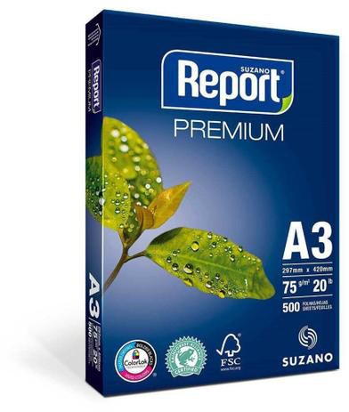 Papel A3 Branco 297 X420mm Report Resma