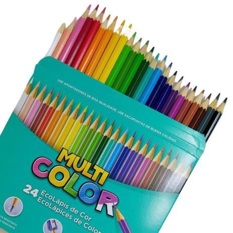 Lápis de Cor 24 Cores Multicolor 11.2400N