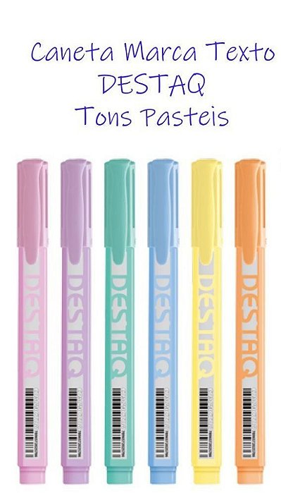 Marcador Destaq Cores Pasteis - 00228999
