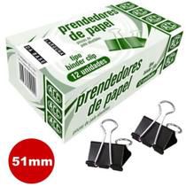 Prendedor de Papel Preto 51mm ACC tipo MOL (Binder Clip)