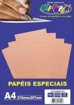 Papel Estampado Vermelho C/ Bolinhas Off Paper A4 180G