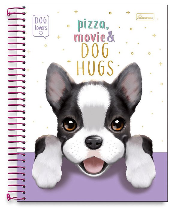 Caderno CD 10Mat 160Fls Dog Lovers