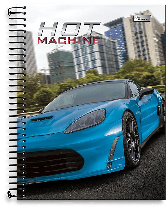 Caderno CD Univ 12Mat 240Fls Hot Machine
