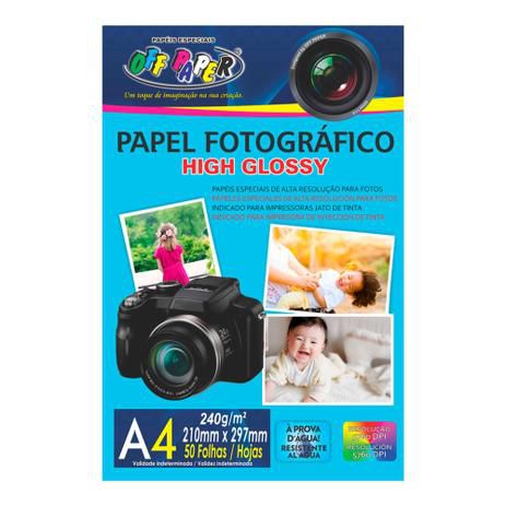 Papel Fotografico High Glossy 240g 50fls