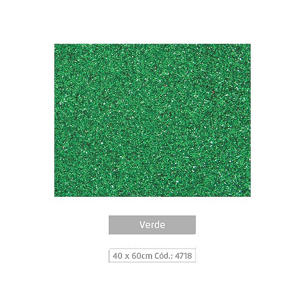 Eva c/ Brilho 40x60 Verde Leo e Leo