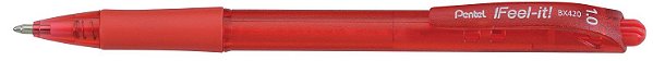 Caneta 1.0 Vermelha Retratil Fell it! BX420-B