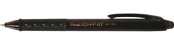 Caneta 1,0mm Preta Retrátil RSVPRT BK93CRA-A