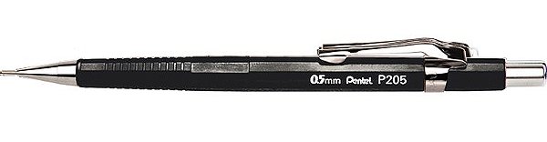 Lapiseira 0.5 Preta Sharp P205-A Pentel