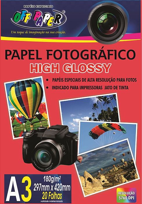Papel Fotografico A3 180G 20Fls