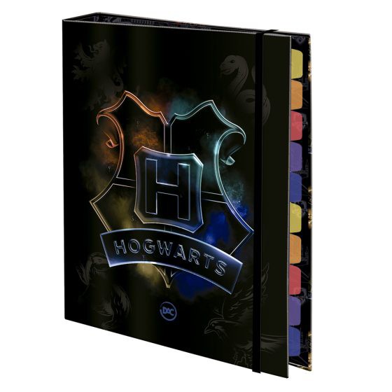 Fichário Colegial com elástico Harry Potter com 48 Folhas decoradas