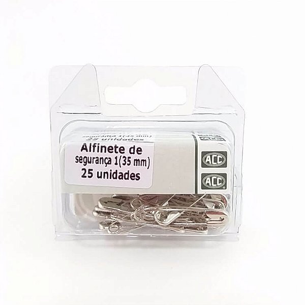 Alfinete 35 mm de Segurança Niquelado