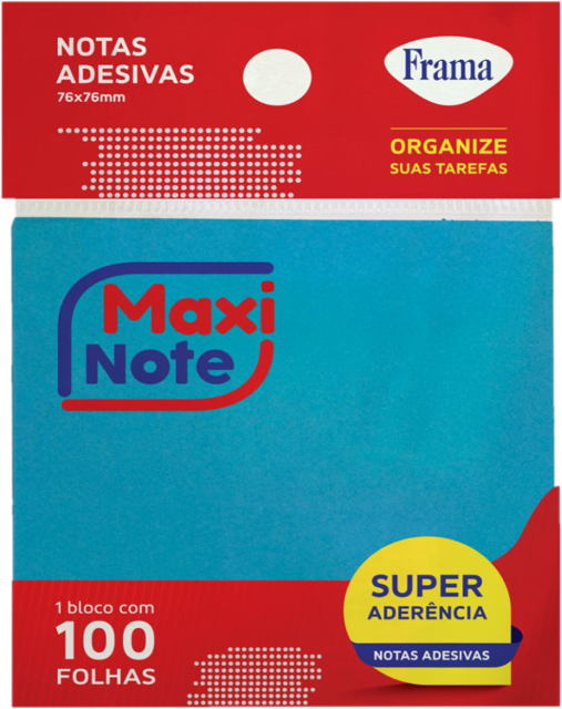 MAXI NOTE 76MMX76MM NEON AZ  100 FLS