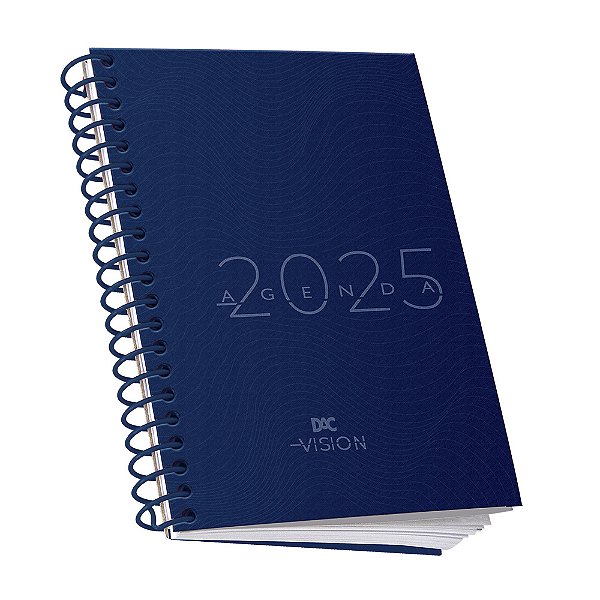 Agenda 2025 vision Azul com espiral