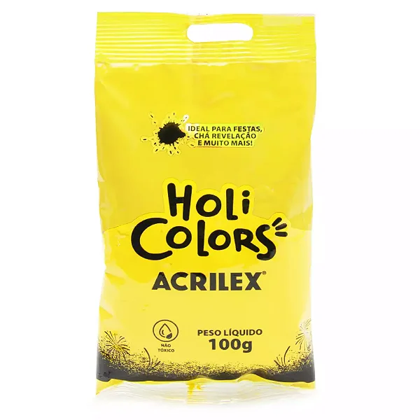 Holi Colors 100g Amarelo Ouro