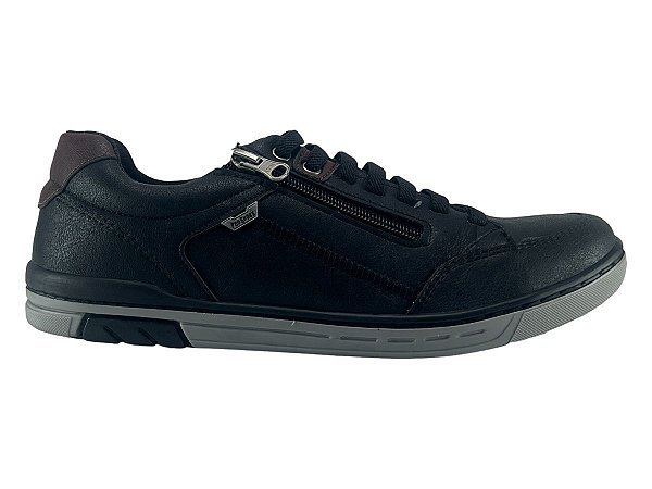 Sapatenis Masculino Pedshoes Madri 0683 Preto Bordo