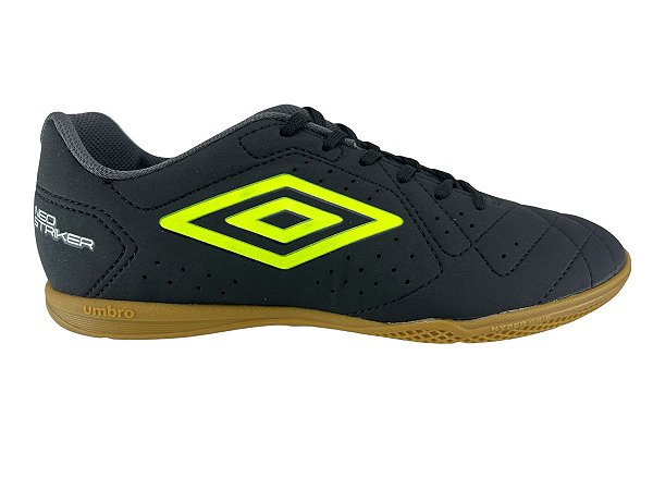 Chuteira Umbro Futsal Neo Striker Preto Limao Grafite