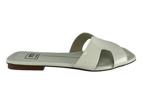 Tamanco Feminino Moleca 5462.126 Branco Off