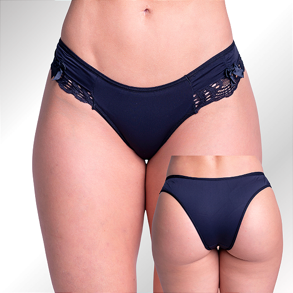 Calcinha Tanga Básica com Detalhe