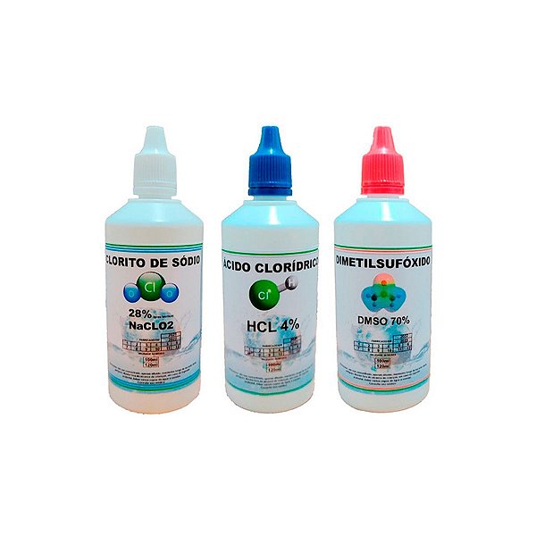 Kit plus saneante de água - 100 mL - Embalagem plástica - (100+100+100ml)