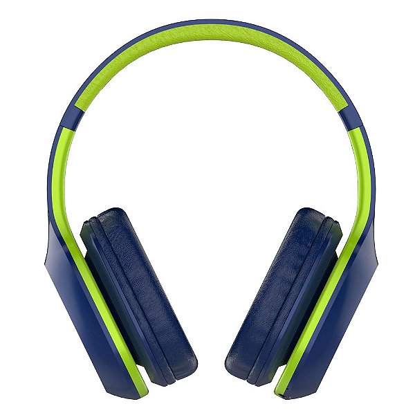 Fone de Ouvido Xtrax Groove Bluetooth Azul / Verde - Comtec Acessórios