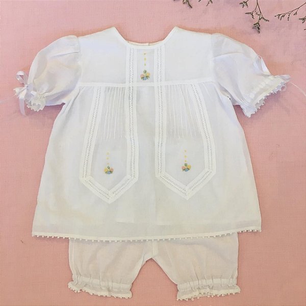 Vestido infantil com short Mimo