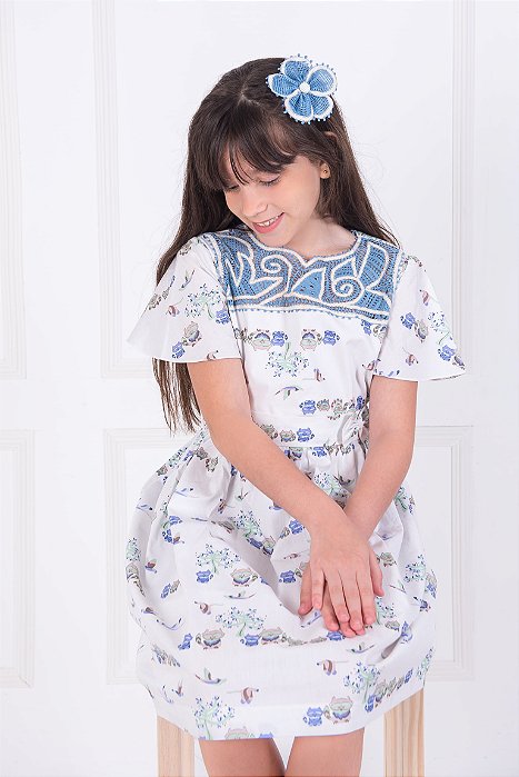 Vestido infantil Gatinho