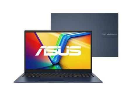 NOTEBOOK ASUS VIVOBOOK 15 X1504ZA, INTEL CORE I5-1235U, 8GB RAM, SSD 256GB, TELA 15.6" FHD BLUE WINDOWS 11 + OFFICE 2021
