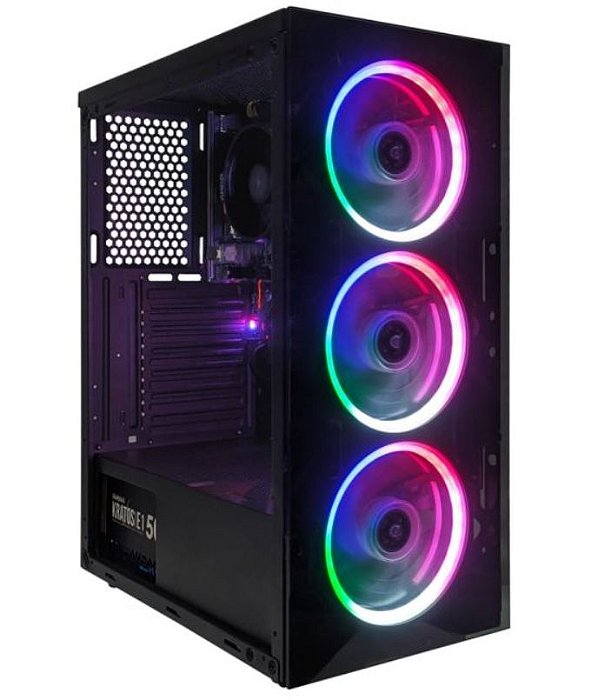 KIT GAMER RYZEN 7 5700G RADEON GRAPHICS 16GB DDR4 (2X8GB) 512GB SSD C/3 FANS WINDOWS 11 + OFFICE 2021 + MONITOR GAMER AOC 24" 100HZ FHD 1MS WIDESCREEN VA HDMI + KIT TECLADO E MOUSE LOGITECH MK220
